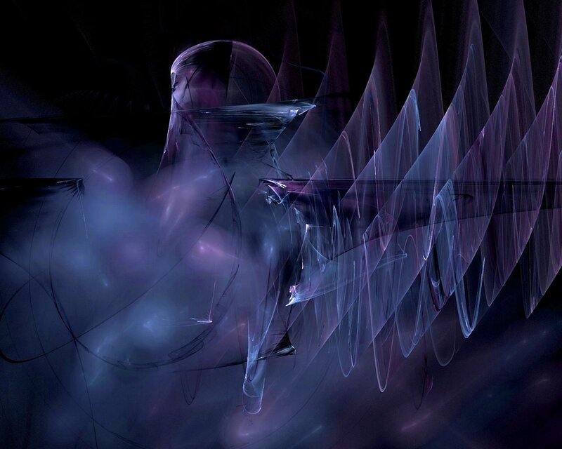 Abstract Digital Form — Purple