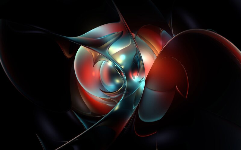 Abstract Digital Form — Red