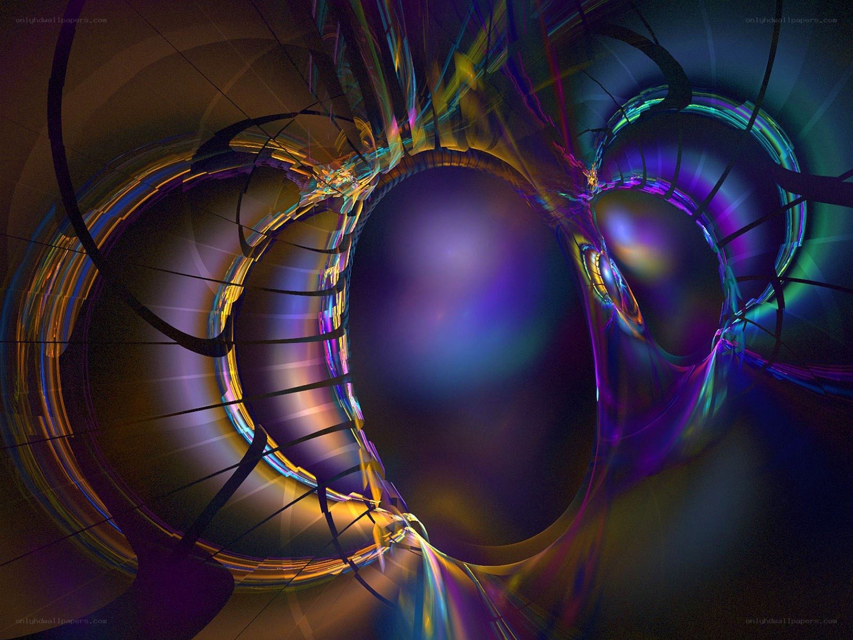 Abstract digital fractal art