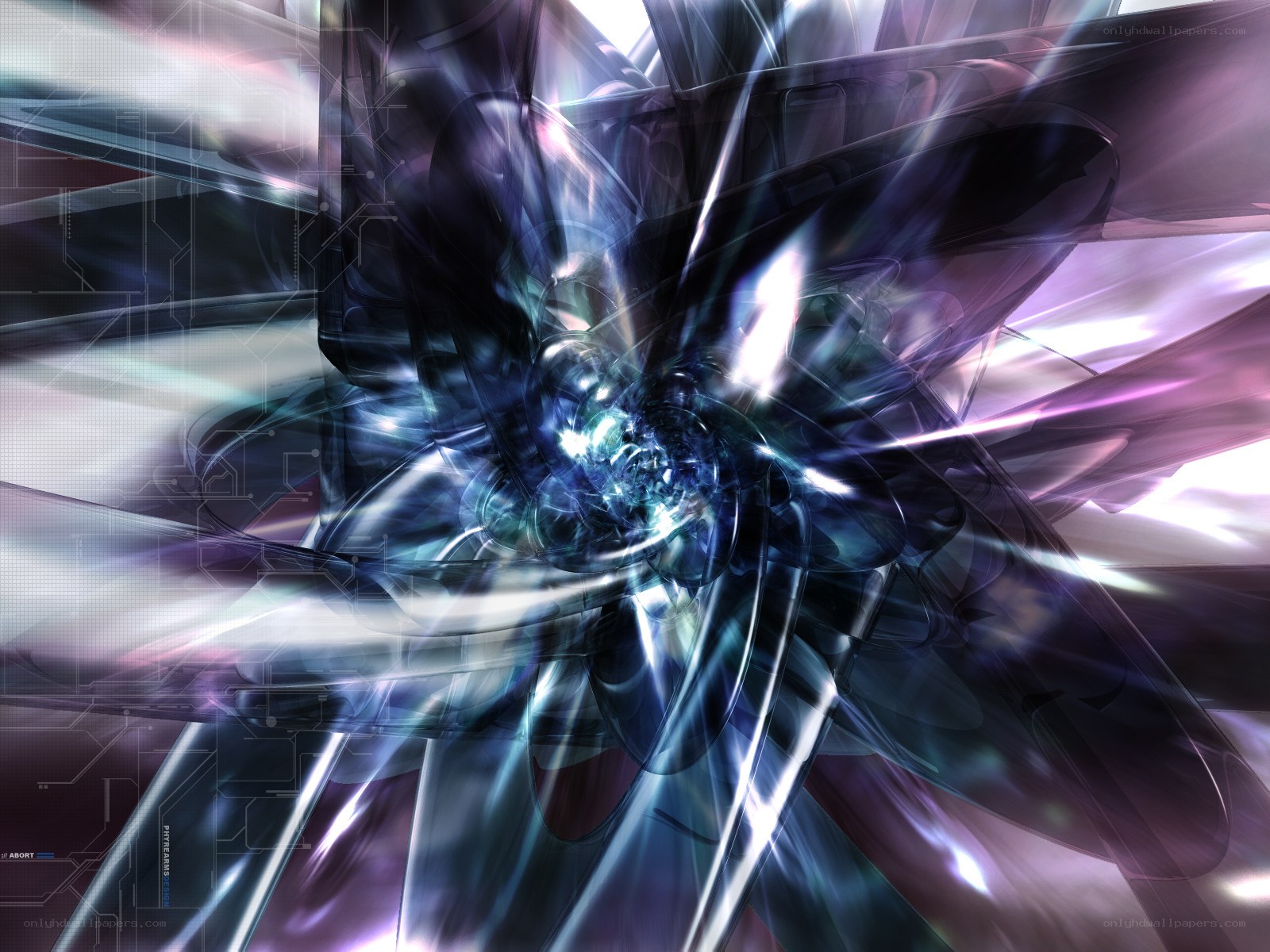 Abstract digital fractal art