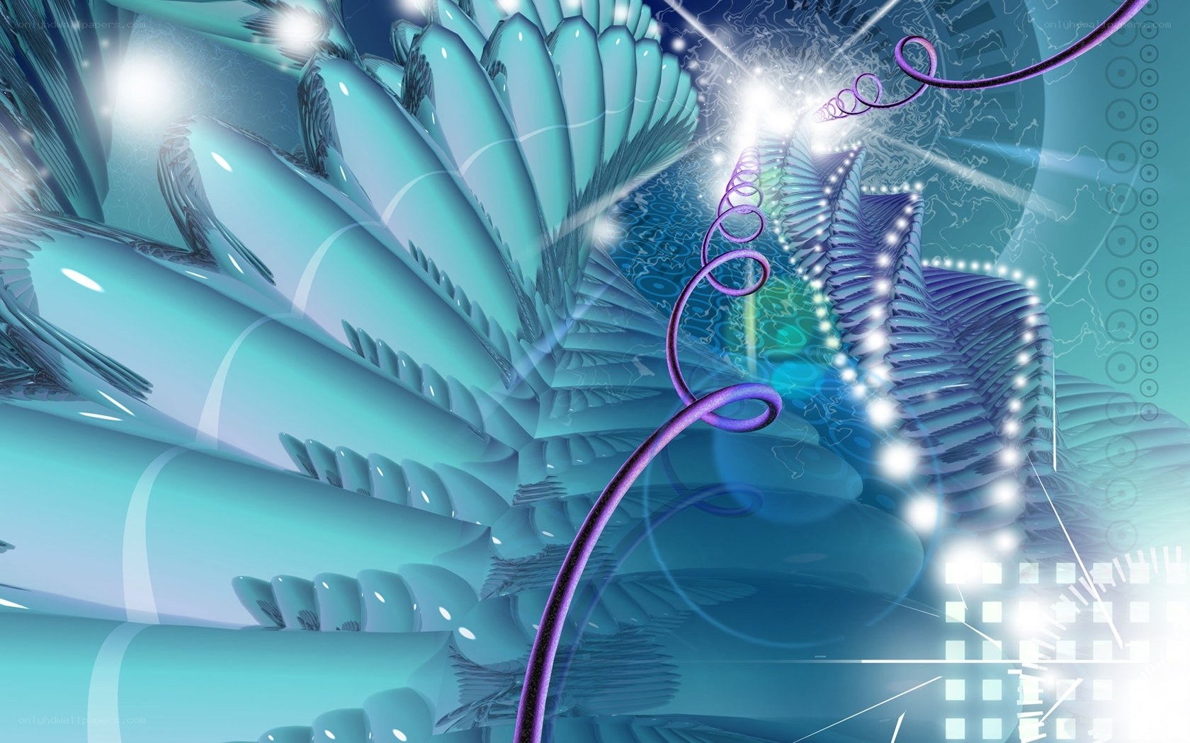 Abstract digital fractal art