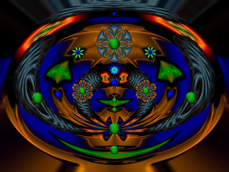Abstract digital fractal art