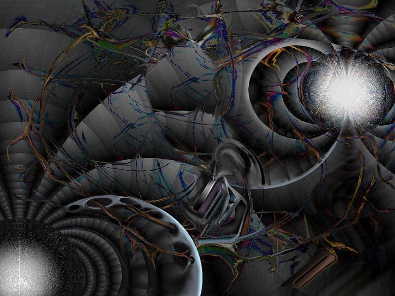 Abstract digital fractal art
