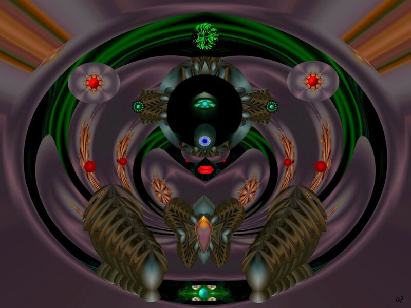 Abstract digital fractal art