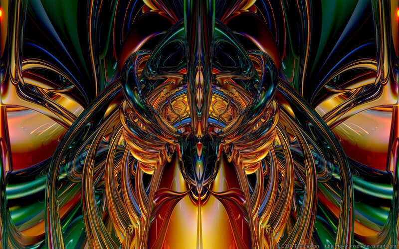 Abstract digital fractal art