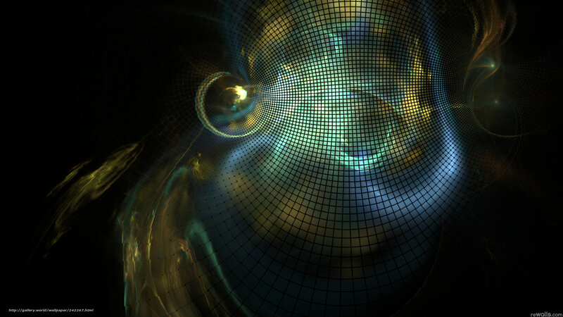 Abstract Digital Fractal — Black, Mysterious