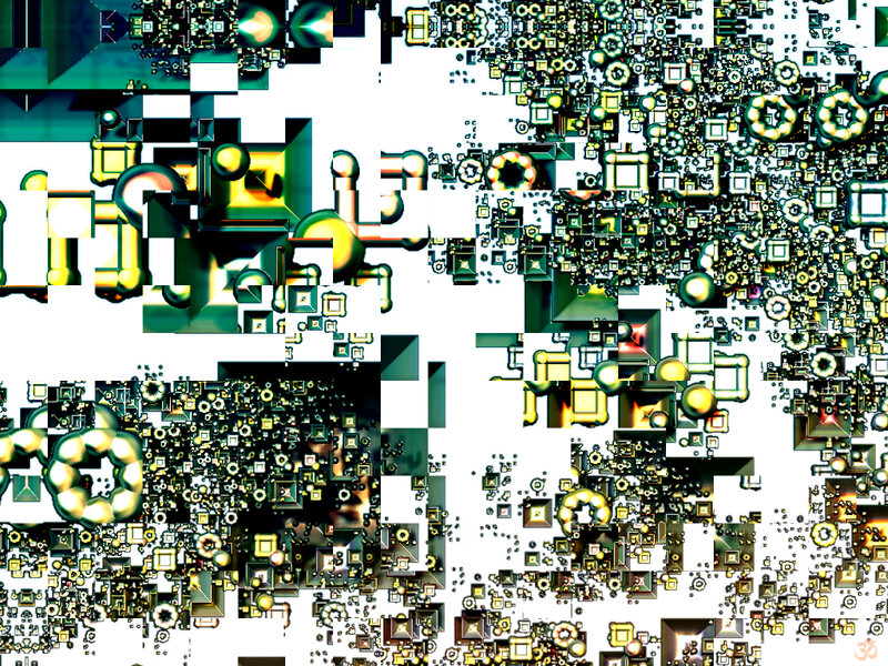 Abstract Digital Fractal Pattern