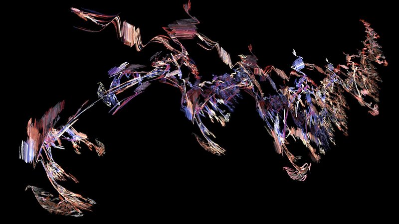 Abstract Digital Fractal — Purple, Dynamic
