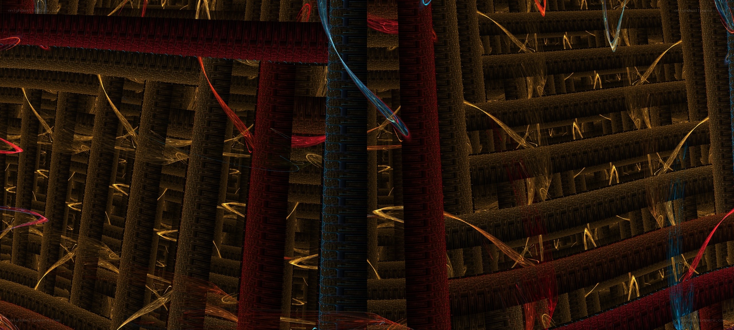 Abstract digital fractal structure