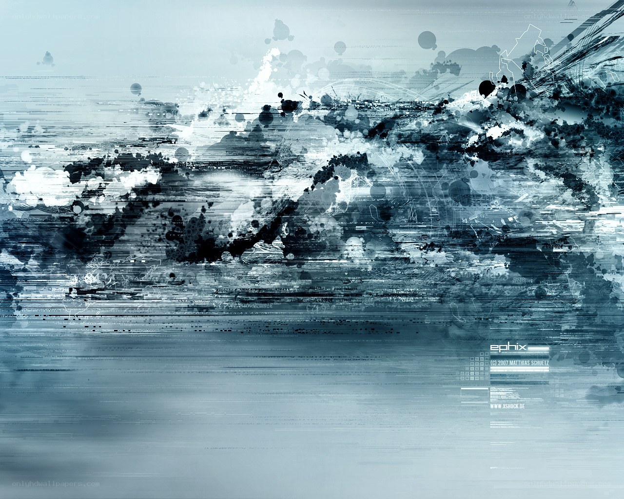 abstract digital glitch art