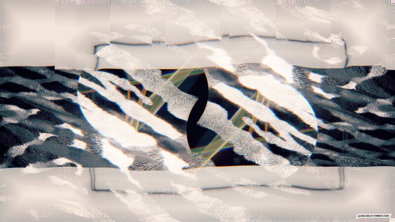Abstract Digital Glitch Art — Black, Chaotic, Digital Art