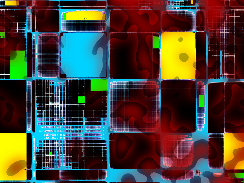 Abstract digital grid pattern