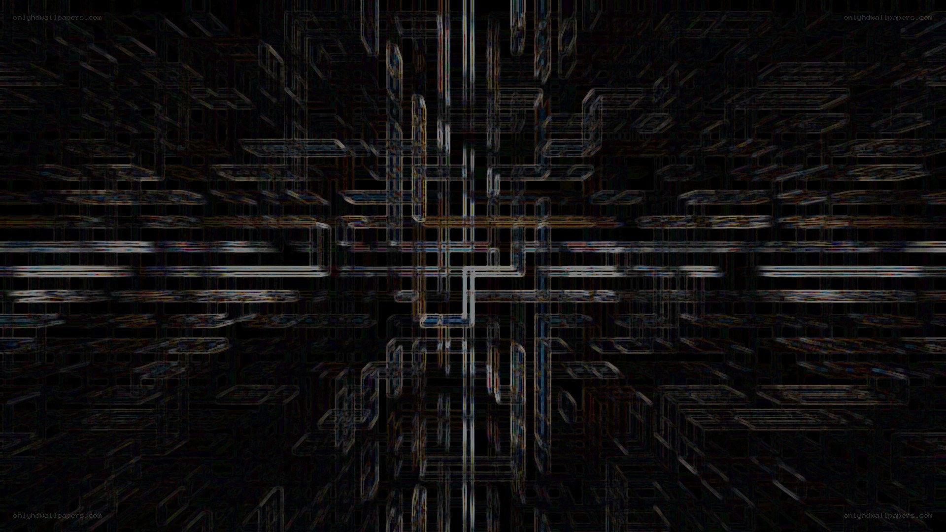 abstract digital grid pattern