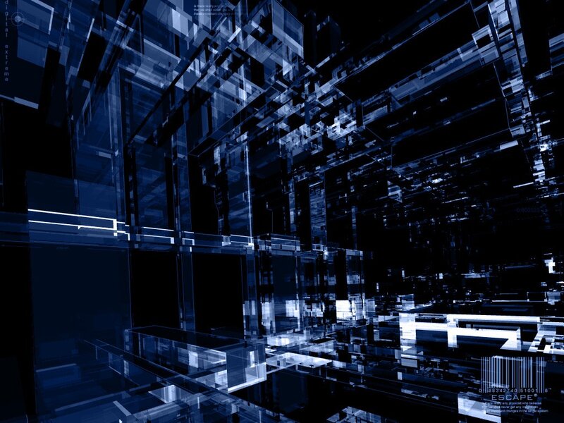 abstract digital grid structure