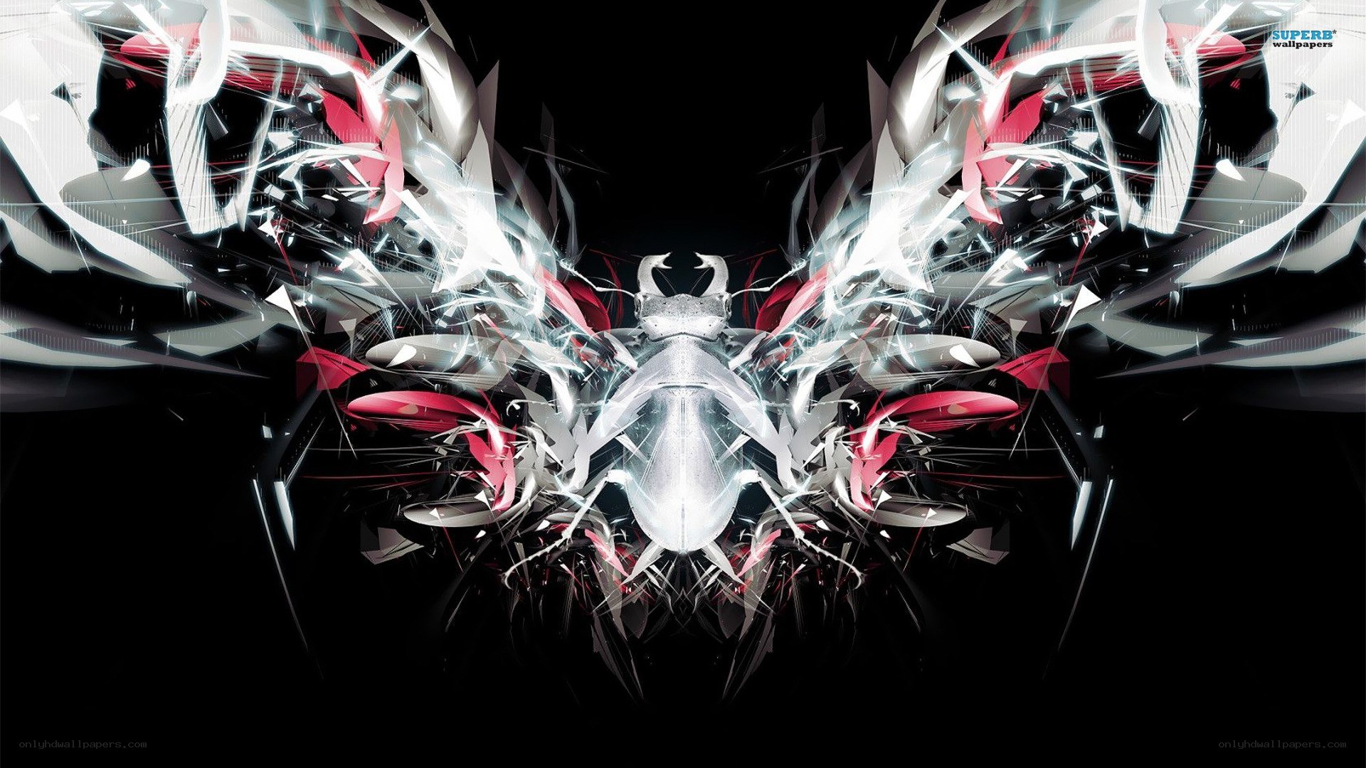 abstract digital insect design