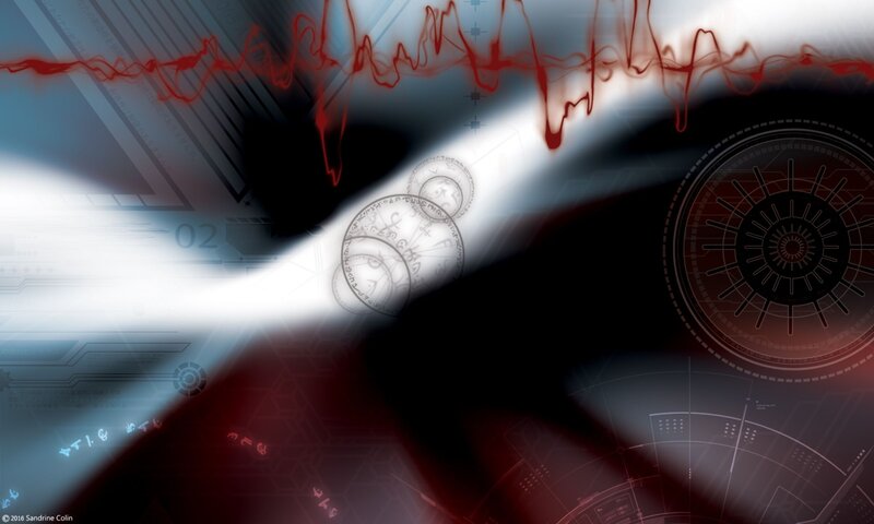 Abstract Digital Interface — Black