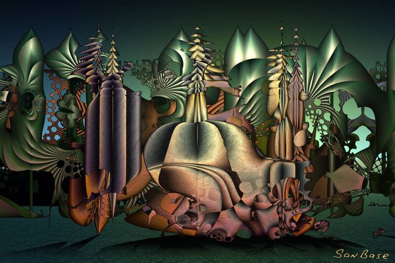 abstract digital landscape