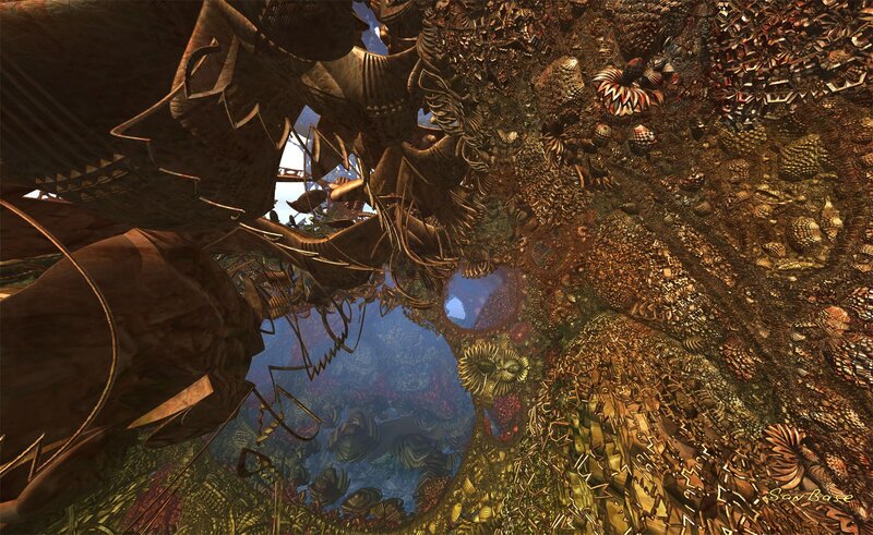 abstract digital landscape