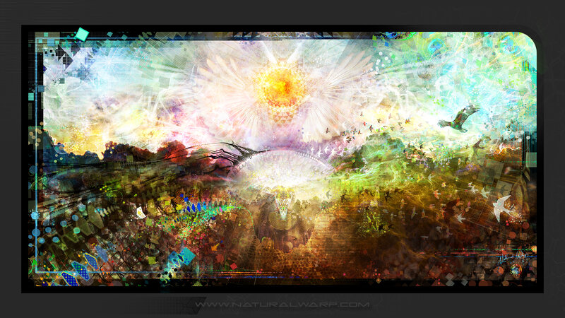 Abstract Digital Landscape — Green