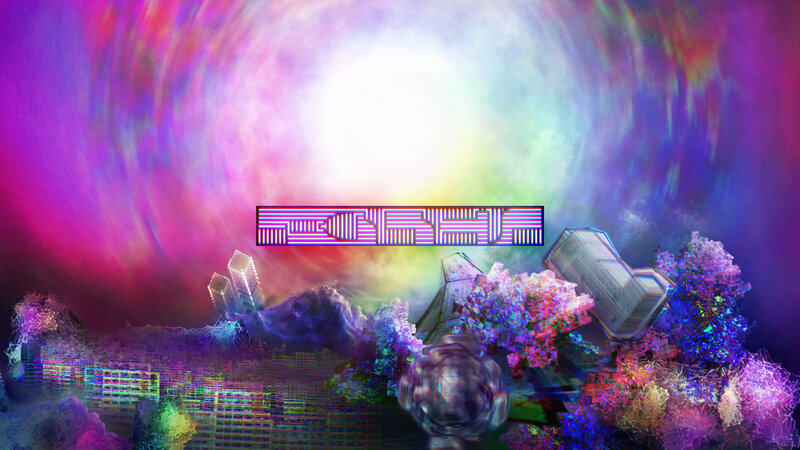 Abstract Digital Landscape — Purple, Dreamy