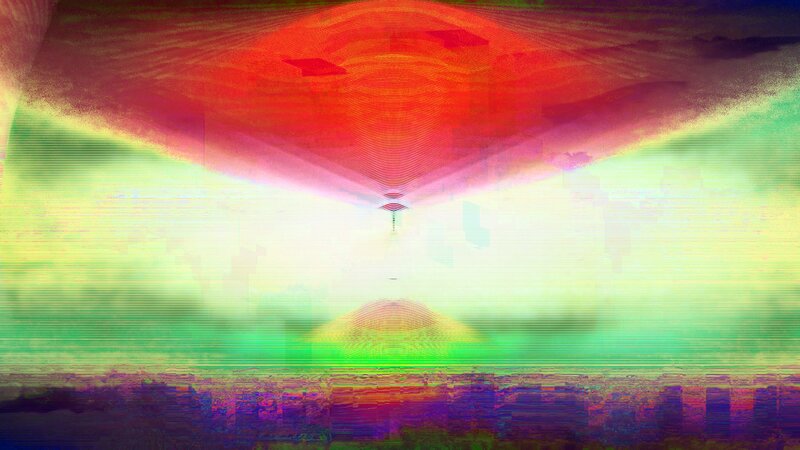 Abstract Digital Landscape — Red