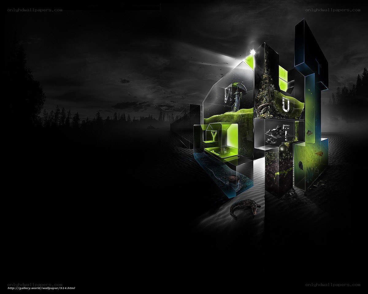 abstract digital landscape