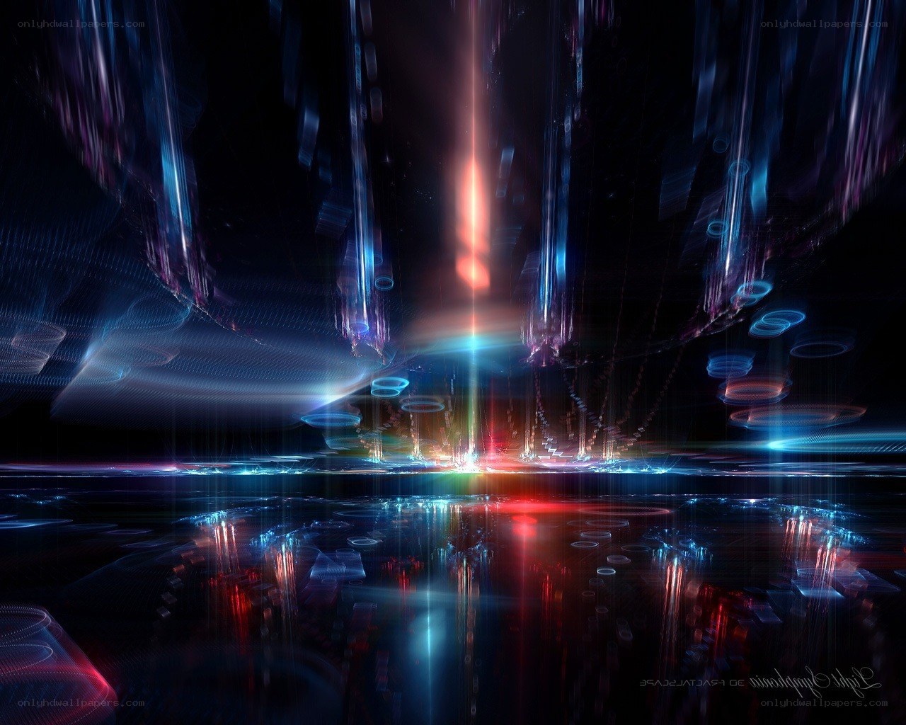 Abstract digital light symphony