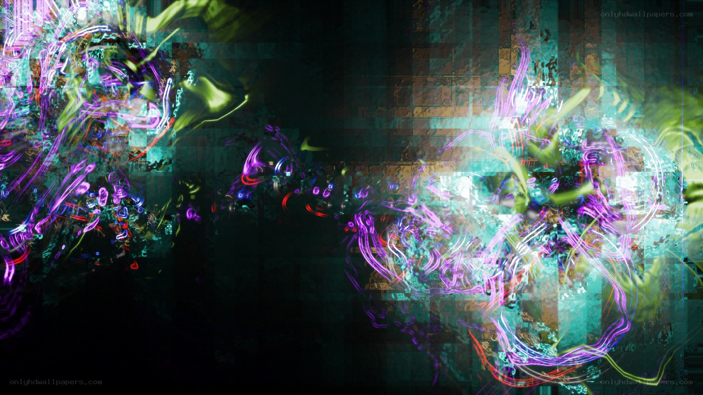 abstract digital light trails