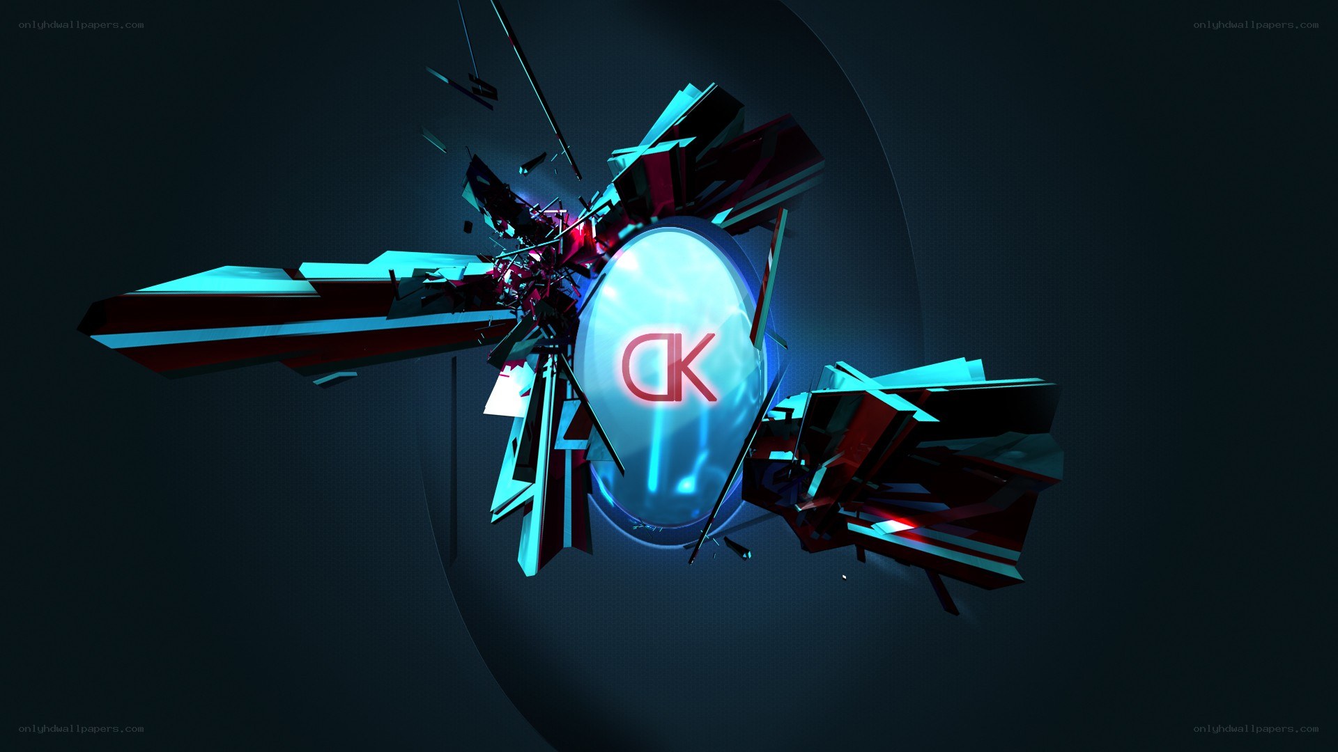 abstract digital logo design