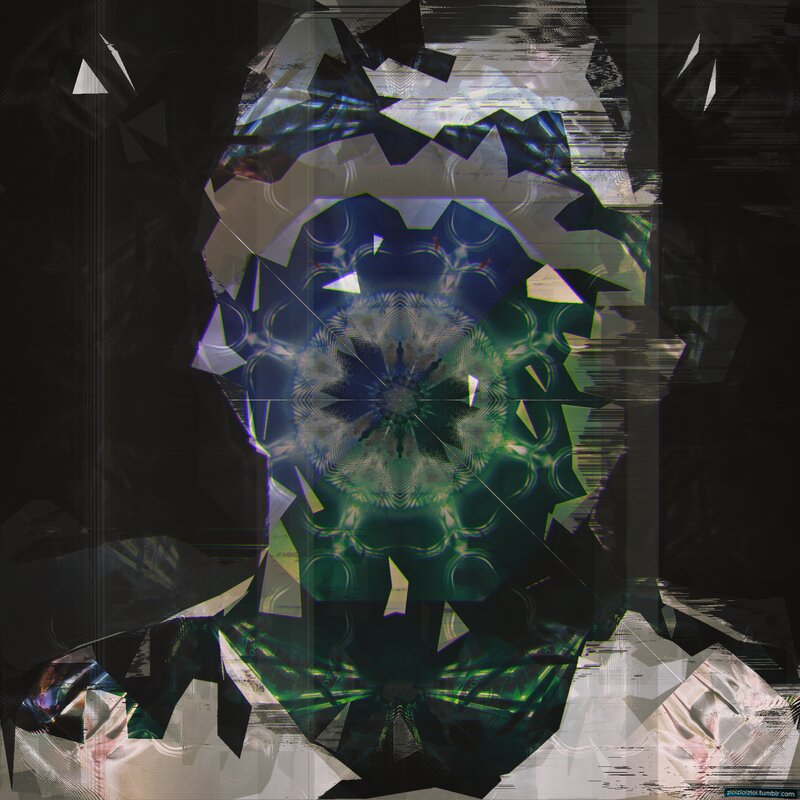 Abstract Digital Mandala — Green