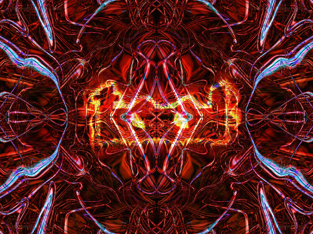 Abstract digital mandala