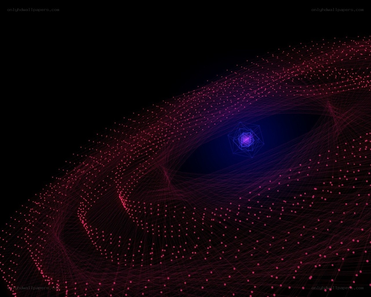 Abstract digital network visualization