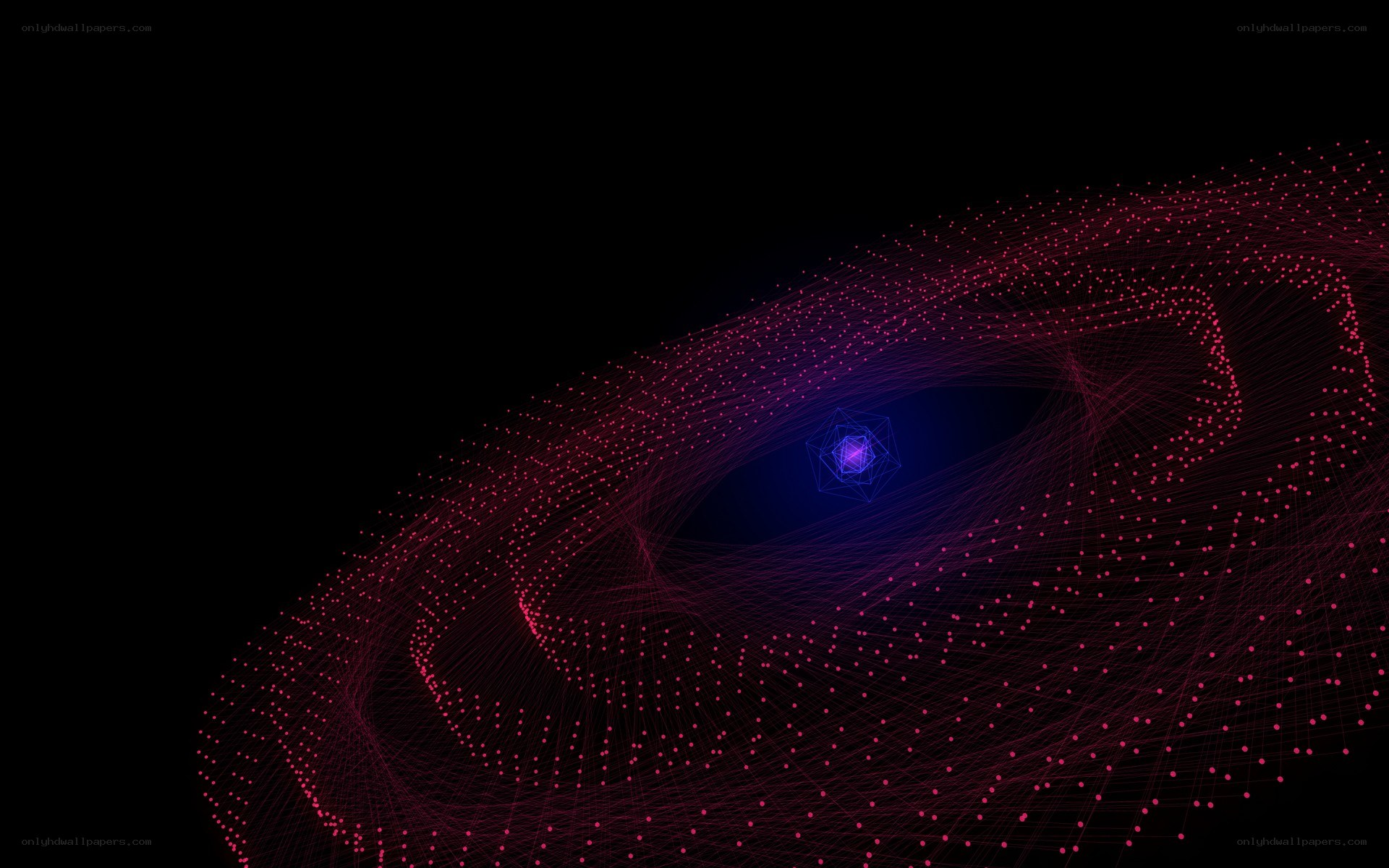 Abstract digital particle network