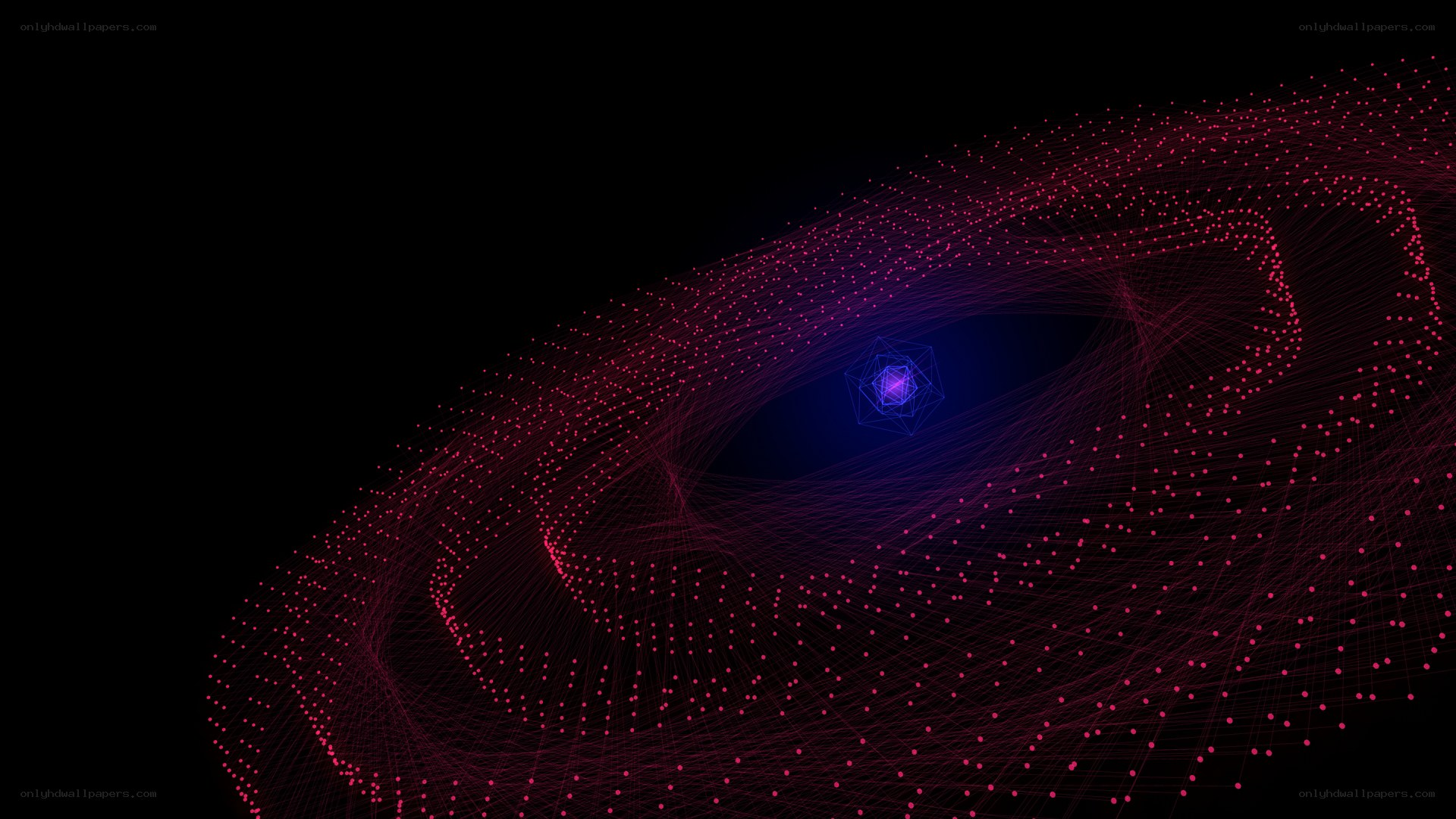 Abstract digital particle network