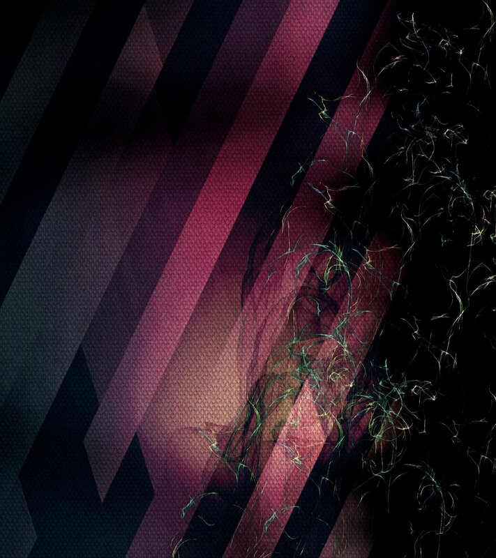 Abstract Digital Pattern — Black, Dark, Digital Art