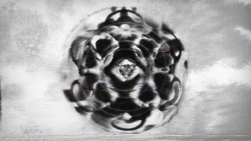 Abstract Digital Pattern — Black, Distorted