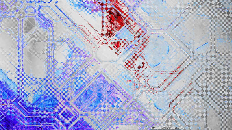 Abstract Digital Pattern — Blue, Chaotic, Digital Art, Checkered Pattern