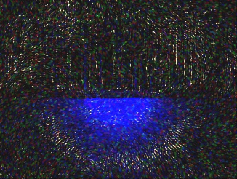 Abstract Digital Pattern — Blue, Dark