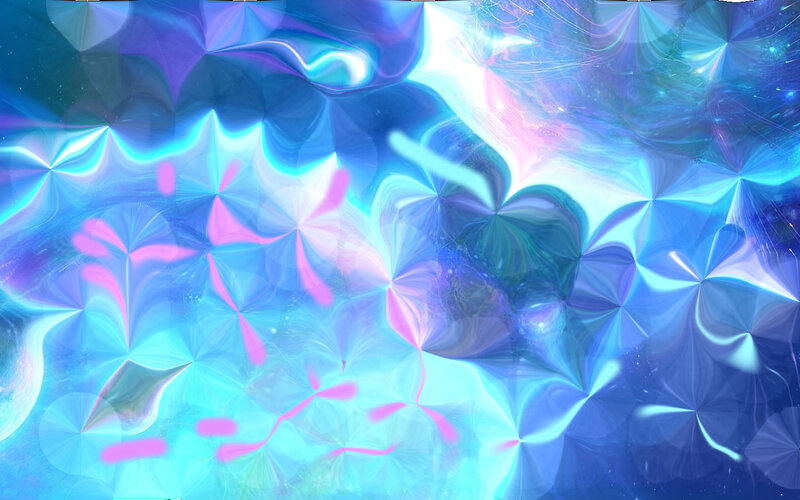 Abstract Digital Pattern — Blue, Dreamy
