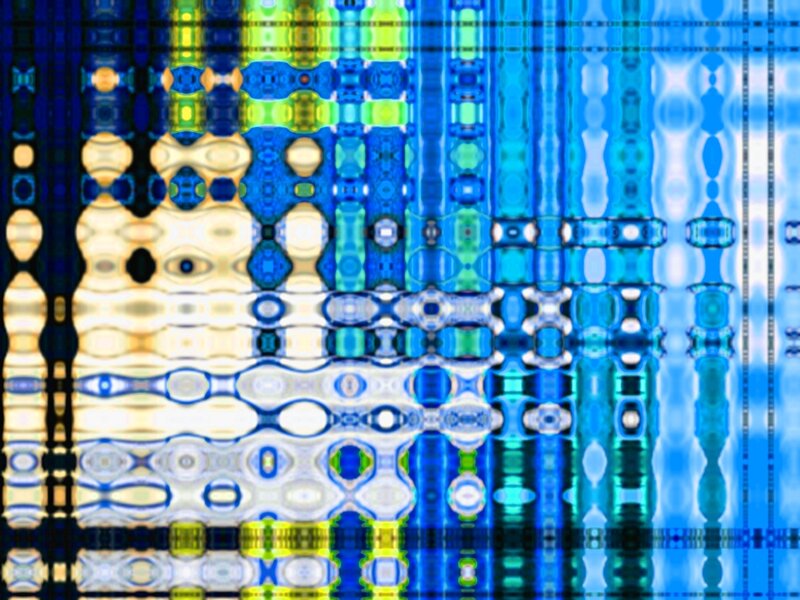 Abstract Digital Pattern — Blue, Hypnotic
