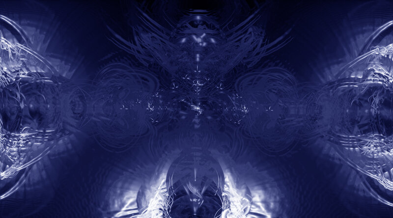 Abstract Digital Pattern — Blue, Mystical