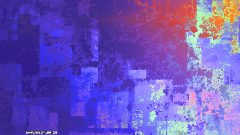 Abstract Digital Pattern — Blue, Vibrant, Digital Art, Colorful, Grainy