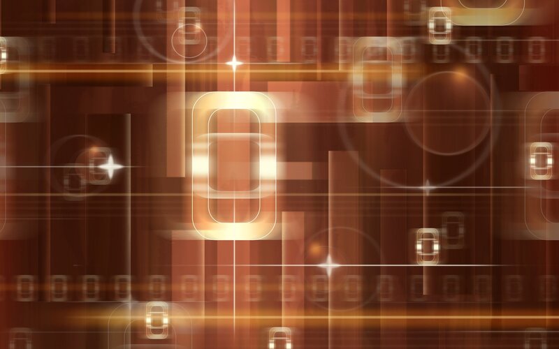 Abstract Digital Pattern — Brown, Technological, Digital Art