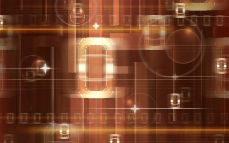 Abstract Digital Pattern — Brown, Technological