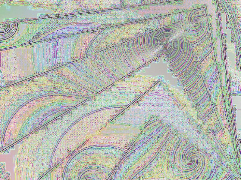 Abstract Digital Pattern — Green, Chaotic