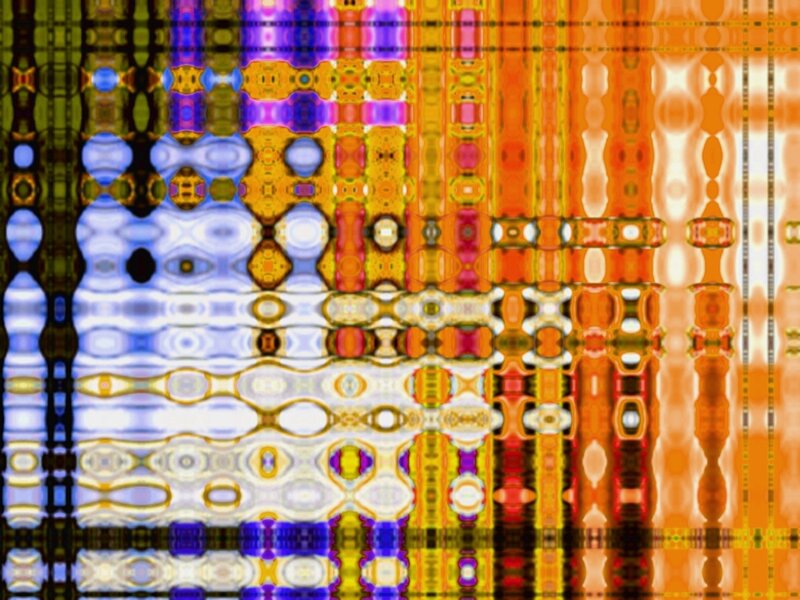 Abstract Digital Pattern — Orange, Vibrant