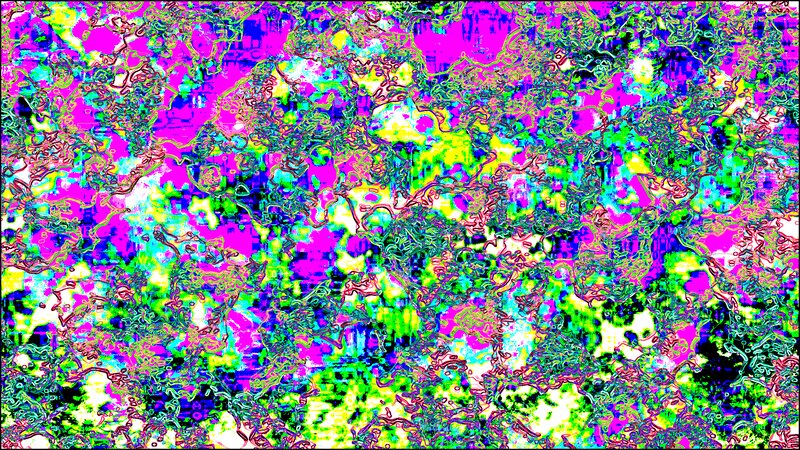 Abstract Digital Pattern — Pink, Chaotic, Digital Art