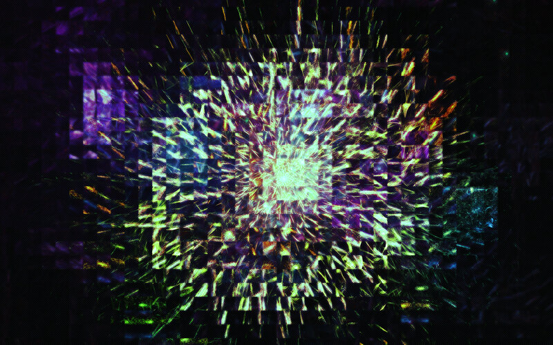 Abstract Digital Pattern — Purple, Energetic
