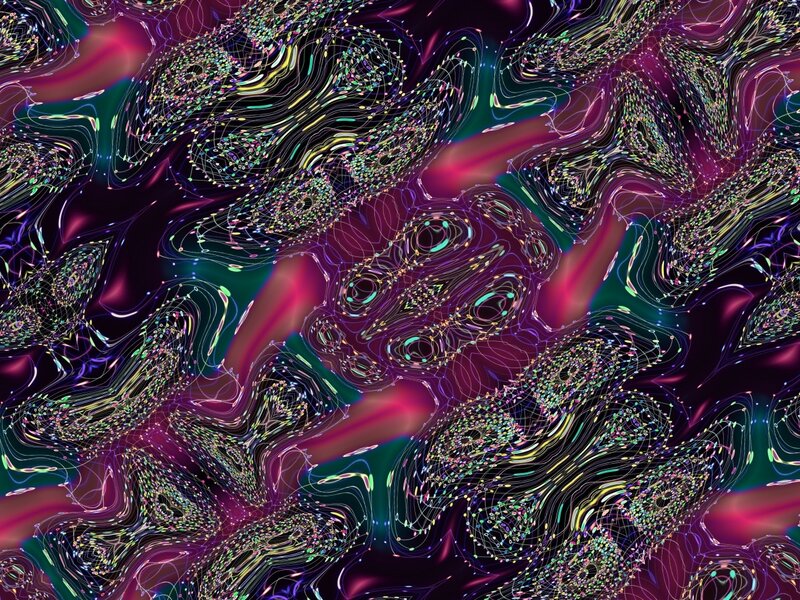 Abstract Digital Pattern — Purple, Hypnotic, Digital Art