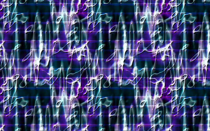 Abstract Digital Pattern — Purple, Neon